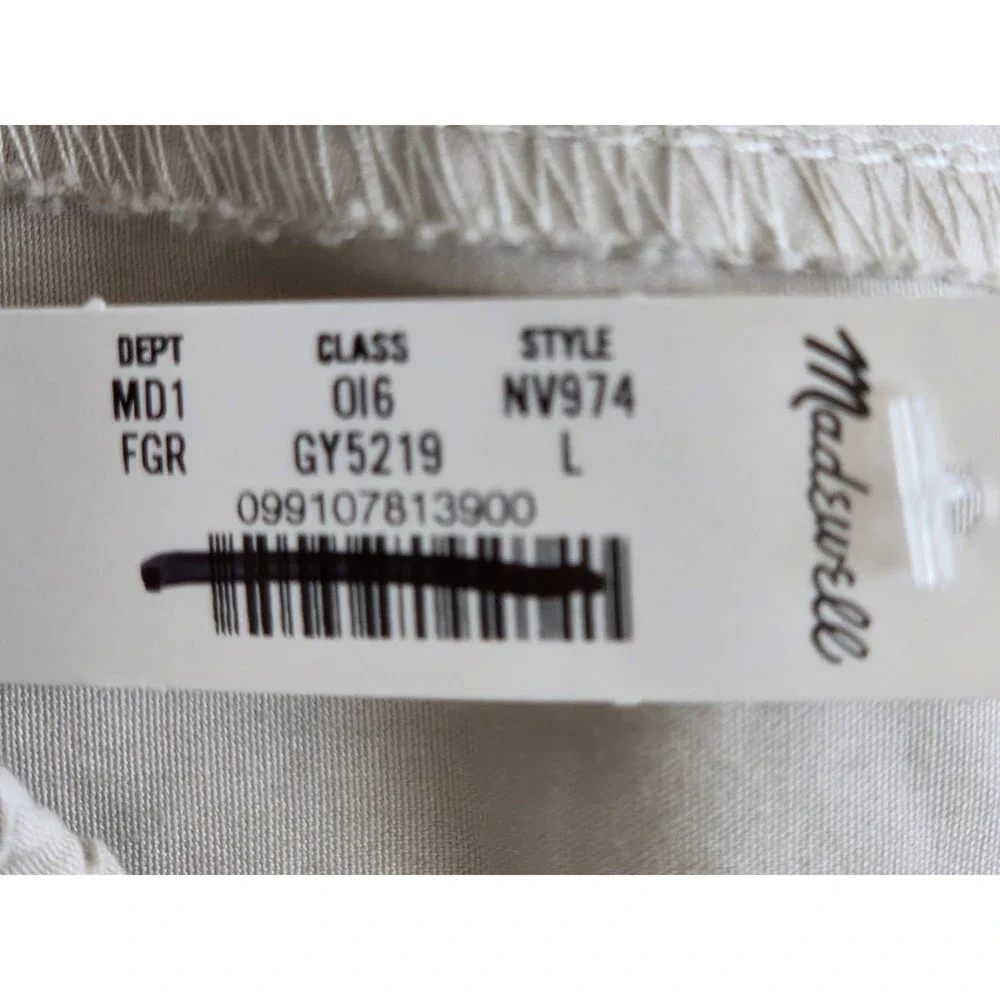 Madewell pleated poplin